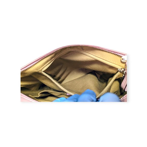 Lavender Purple Leather Shoulder Bag Double Handles Fob Hamilton 2010 🎉 - Picture 11 of 11